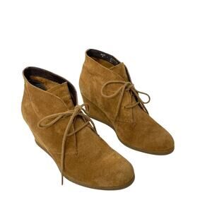 Steven By Steve Madden Tan Suede Ankle Boots